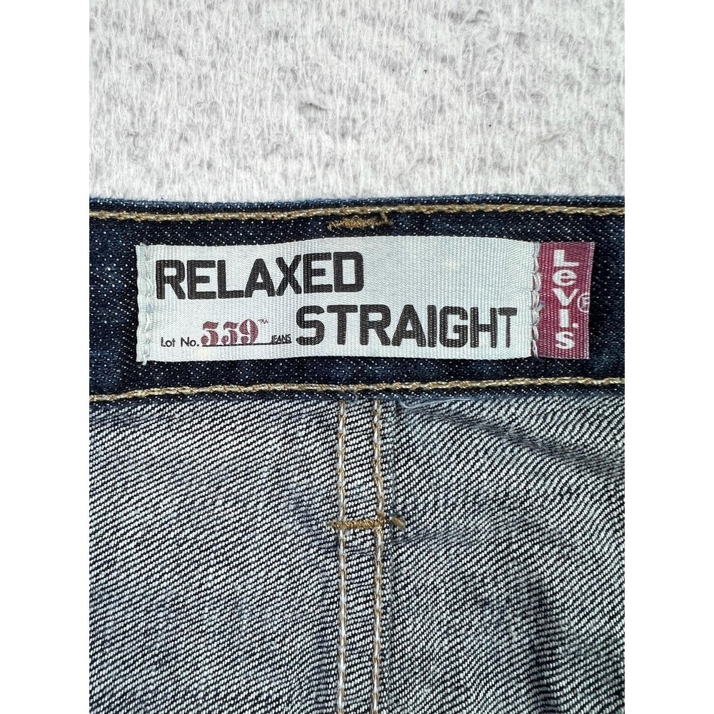 Levis 559 Jeans Mens 40x32 Blue Relaxed Straight Denim Pants Zip Fly 100% Cotton - Picture 8 of 15